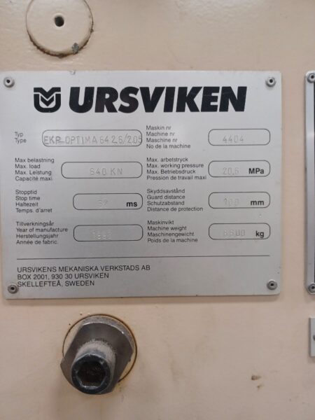 Kantpress Ursviken EKP-OPTIMA 64 2.5/2.05 - Bild 5